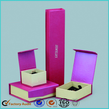 Fancy Pink Jewelry Packaging Gift Box
