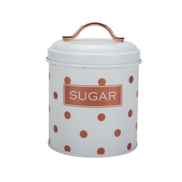 Polka dots tea sugar coffee canister