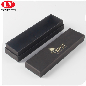 Rigid black carton box for jewelry