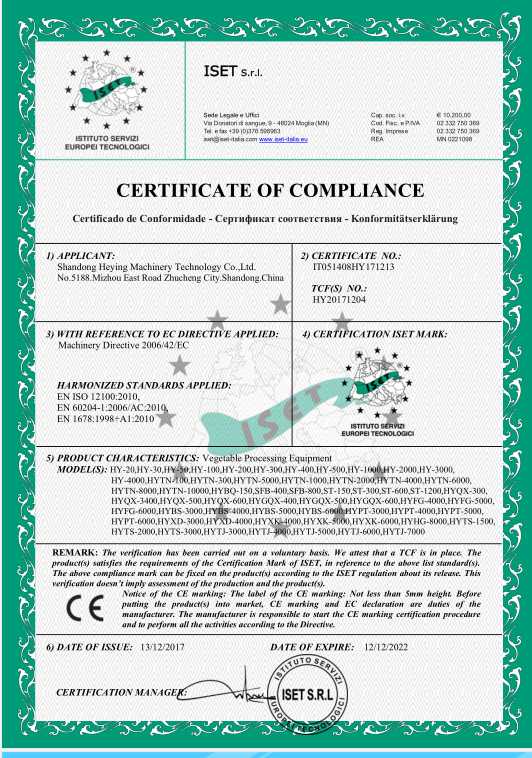 CE certificate