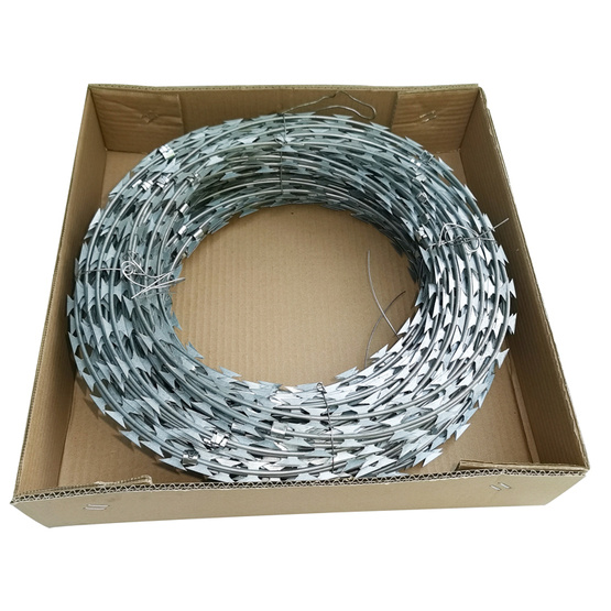 Iron Wire Material Anti-rust razor blade barbed wire