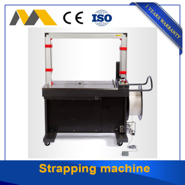 Carton box strapping machine with PP belts packing