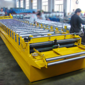 HT-900 colored glazed steel roof panel making machine