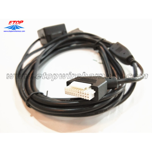 overmolded cable with filter fuse box