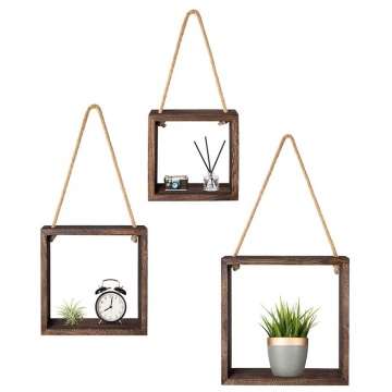 Hanging Square Floating Shelves Wall Mounted Cube Display wall shelf