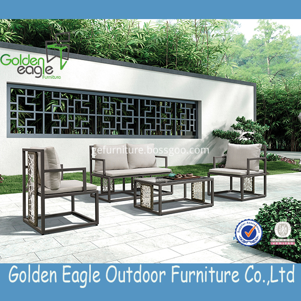 aluminium tube outdoor rattan garden furniture