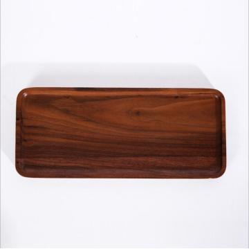 Wood Serving Tray Black Walnut Made Oval rectangle Serving Tray