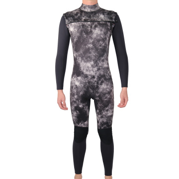 Seaskin Mens 3/2mm Chest Zip Wetsuit For Surfing