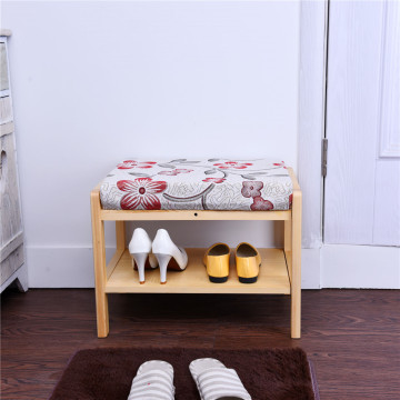 Modern style sofa stool wood stool shoe change stool