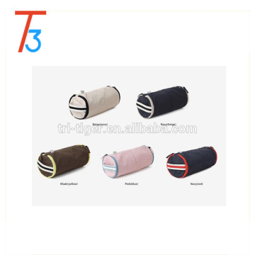 Cylinder Portable Travel Organizer Underwear Underpants Bra Pouch Bag with Handle