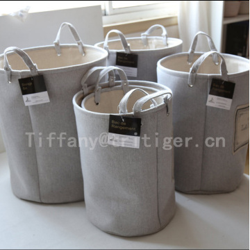 Wholesale customize Strong Heavy Duty dobby Fabric Laundry Basket