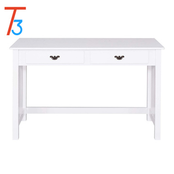 Vanity White Solid Wood Dresser Desk Dressing Table 4 Drawers