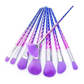 Purple 8 Piece Unicorn Makeup Brush Set
