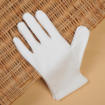 High Quality White Outdoors Cotton Working Gloves