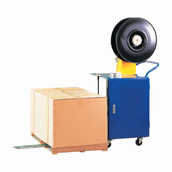 semi automatic mobile pallet strapping machine