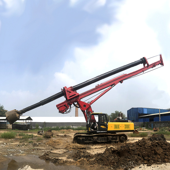 Mini diesel water well rotary drilling rig