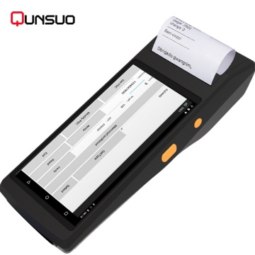 Handheld pda smart pos temrinal barcode scanner printer