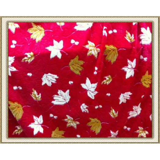 Polyester printed 3D coral fleece fabric wholesale