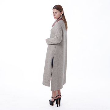 Fashion long cashmere overcoat
