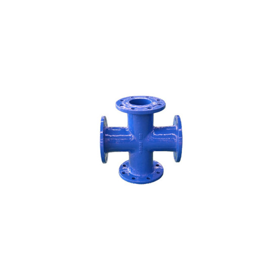 Ductile iron all flange cross