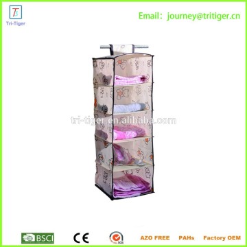 5 tiers closet foldable fabric closet shoes hanging organizer storage box