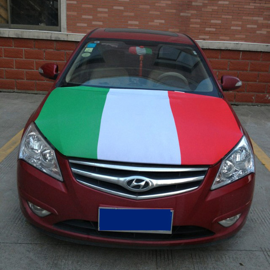 Italy Flag Spandex Material Car Engine Hood Cover FLag