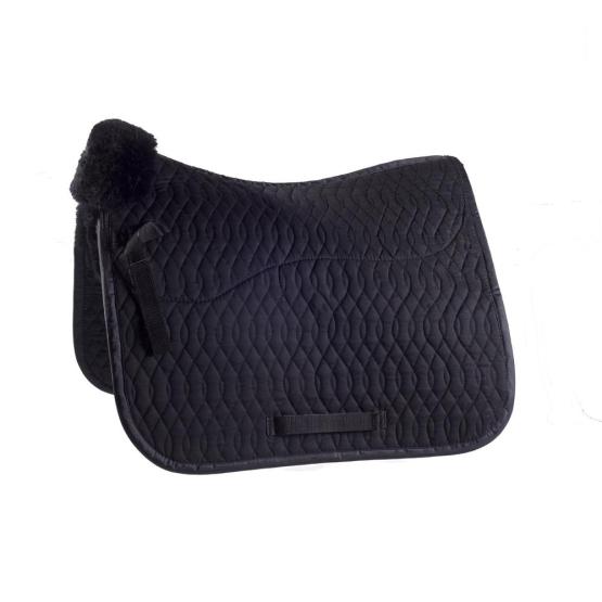 Sheepskin saddle pads with quilted cloth