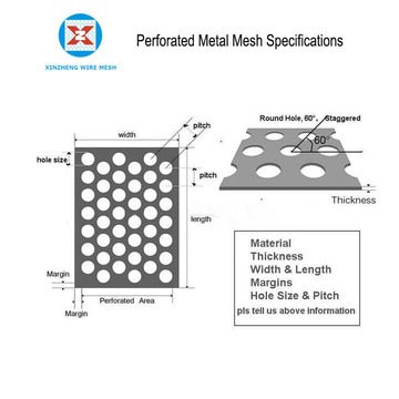 PVC Coated  Aluminium Perforated Metal Mesh