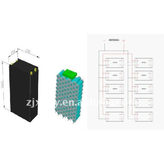 LiFePO4 lithium ion solar battery 48V 500Ah