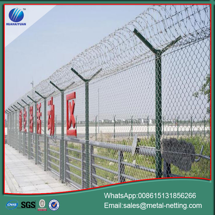 security airport fence anti-climb razor airport fencing