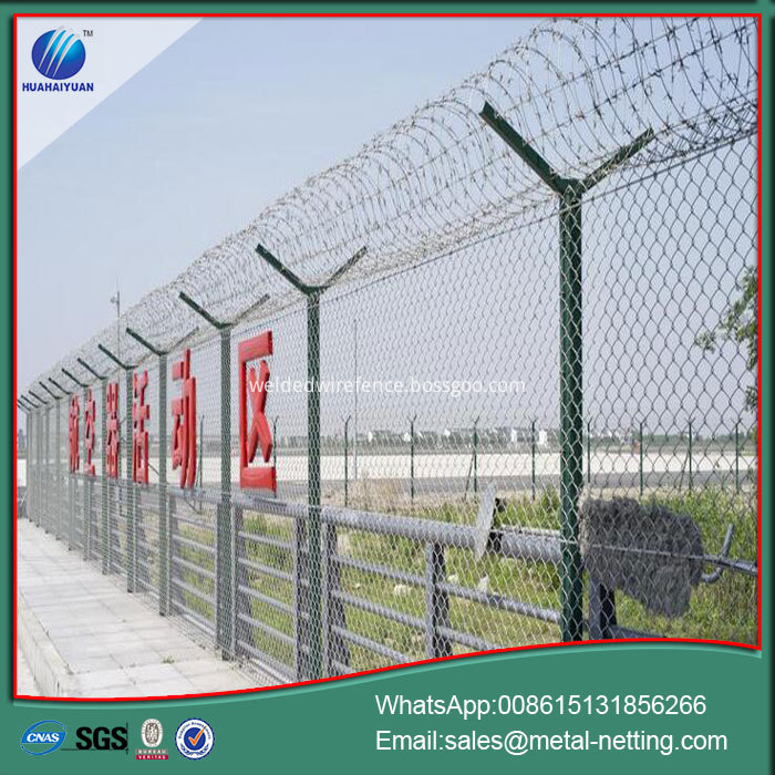 Dense Airport Fence