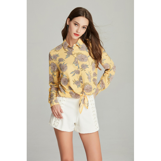 New ladies fashion printed blouse for Summer
