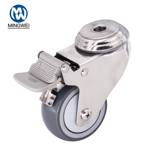 3 Inch Bolt Hole Caster With Brake
