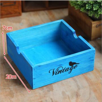 Wooden Multifunctional Desk Box Flowers Small Planter Display Box