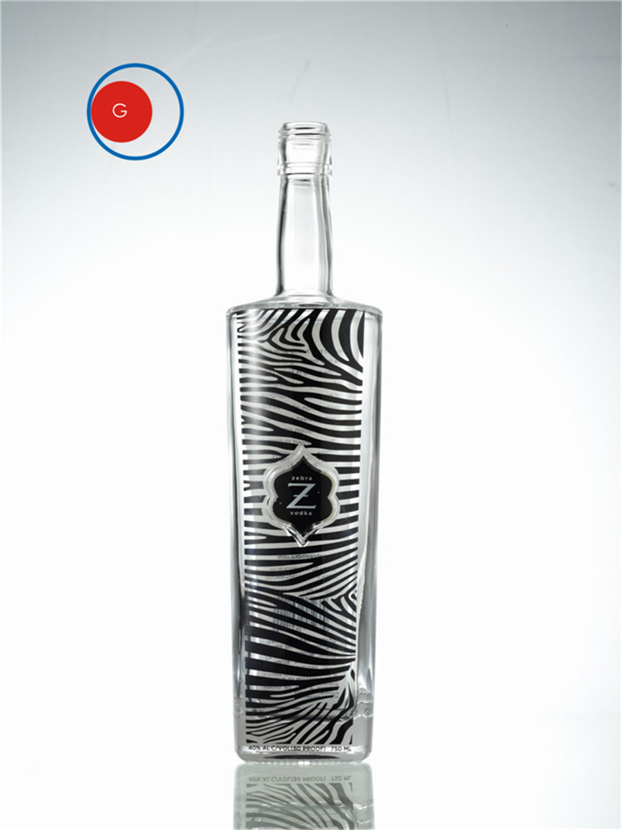 Glazing Glass Vodka Crystal Flint Bottle