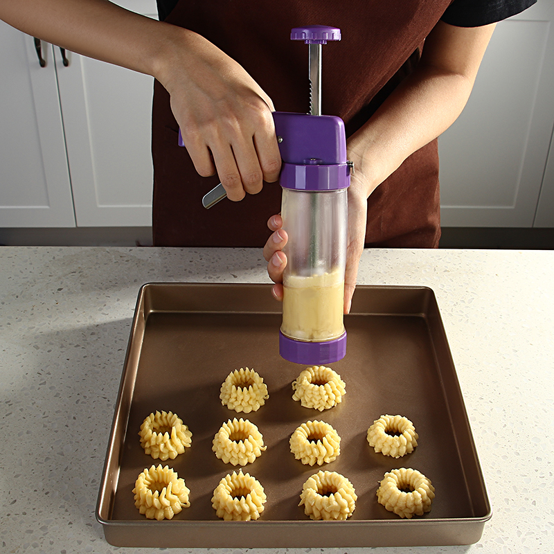 Stainless Steel ABS Cookie Stamp Gun set