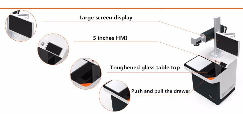 Deep metal laser engarving machine