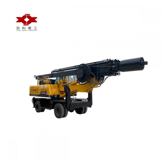 Wheel diesel rotary drilling rig