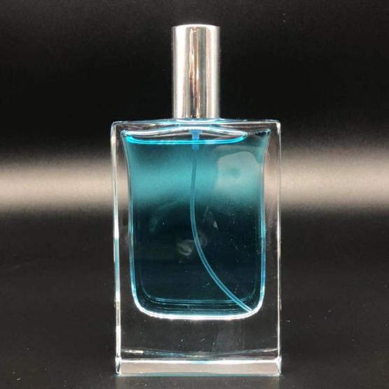 60ml clear square glass bottle for men's perfume
