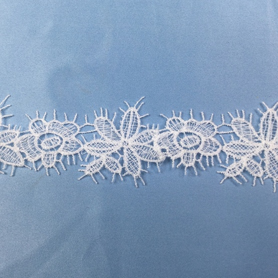 White Cluny Modern Lace Trim