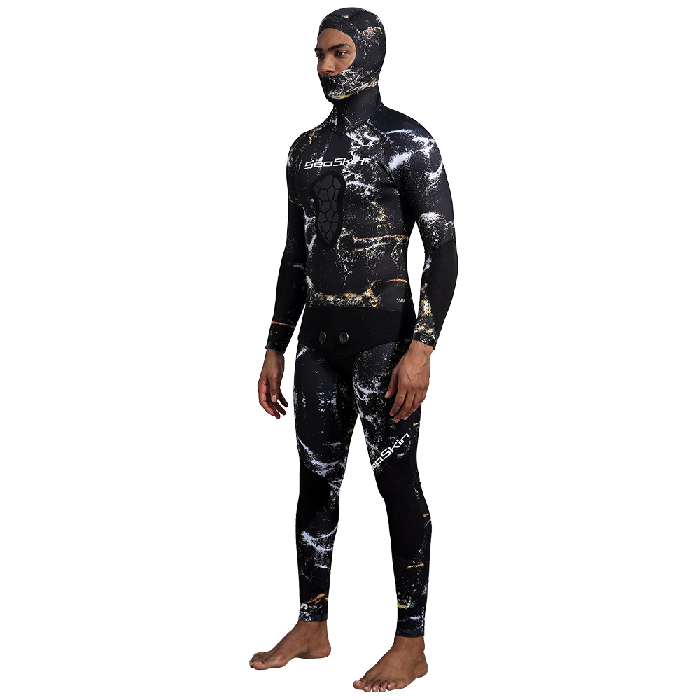  Seaskin Two Pieces Camo Wetsuit 