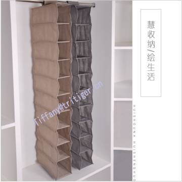 10 Shelf hanging closet organizer Wardrobe Clothes Storage folding fabric wardrobe organizer