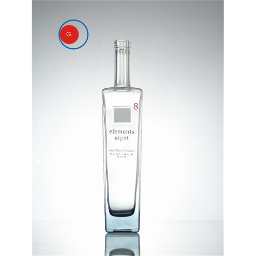 500ml Square Wine Spirit glass bottle OEM