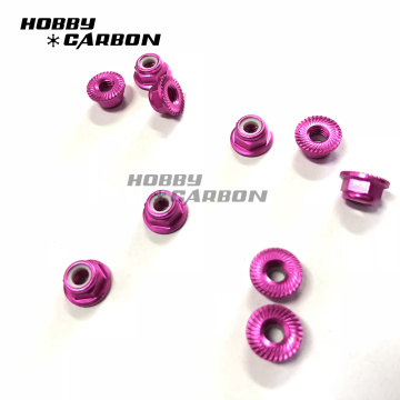 M5 Serrated Flange Aluminum Lock Nuts For Drone