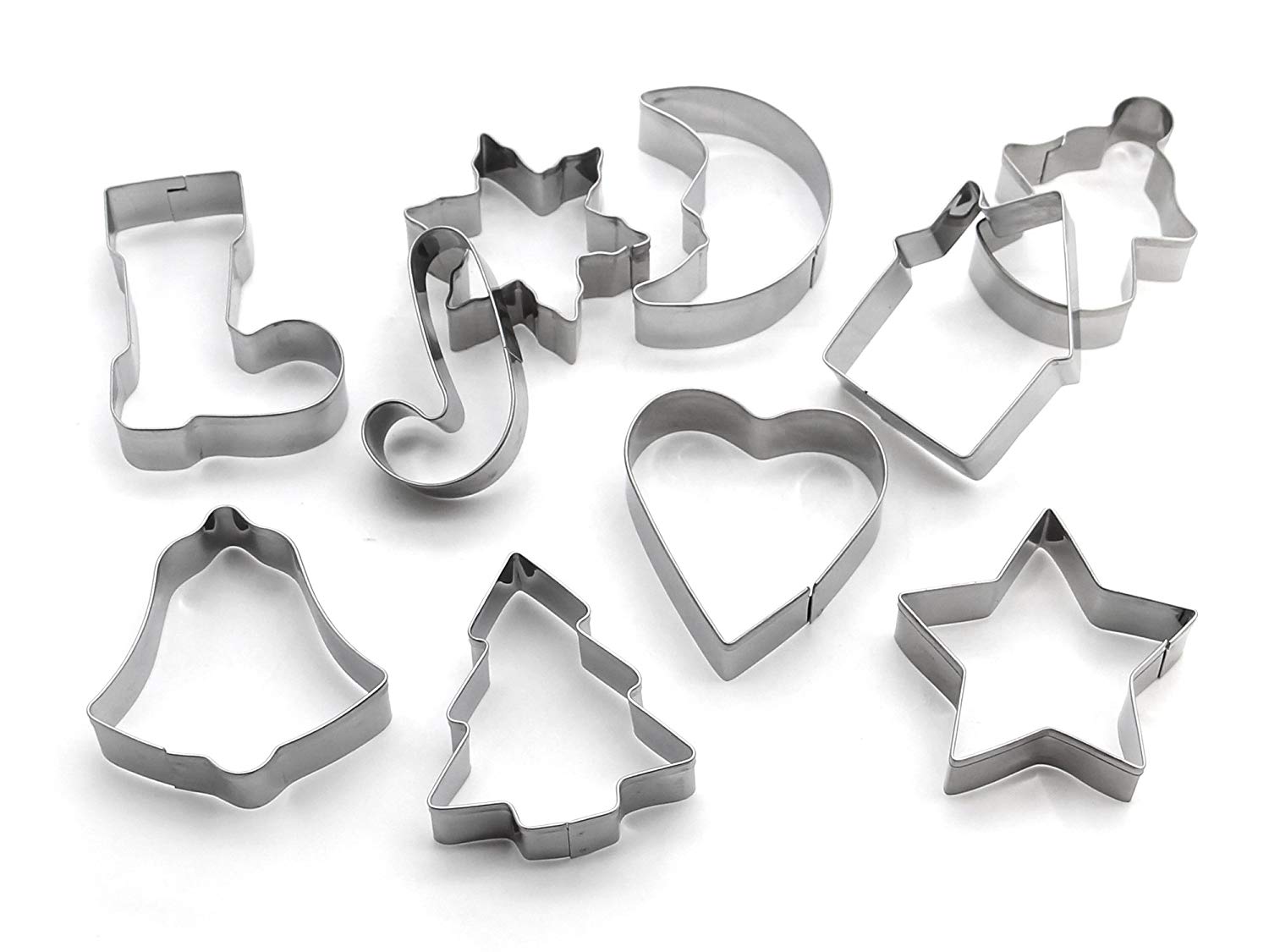 10pcs Christmas Stainless steel Cookie cutter set