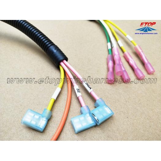 automotive relay to IP67 fuse box cable assembly