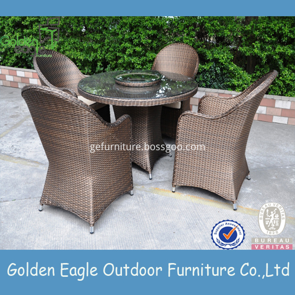 Outdoor furniture rattan aluminum