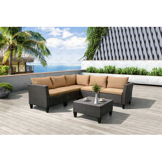 Garden outdoor modern Garden Patio rattan furniture set