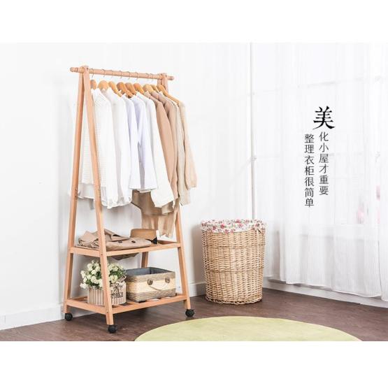 Bamboo clothes and hats rack