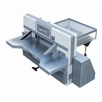 program control double hydralic double guide paper cutting machine